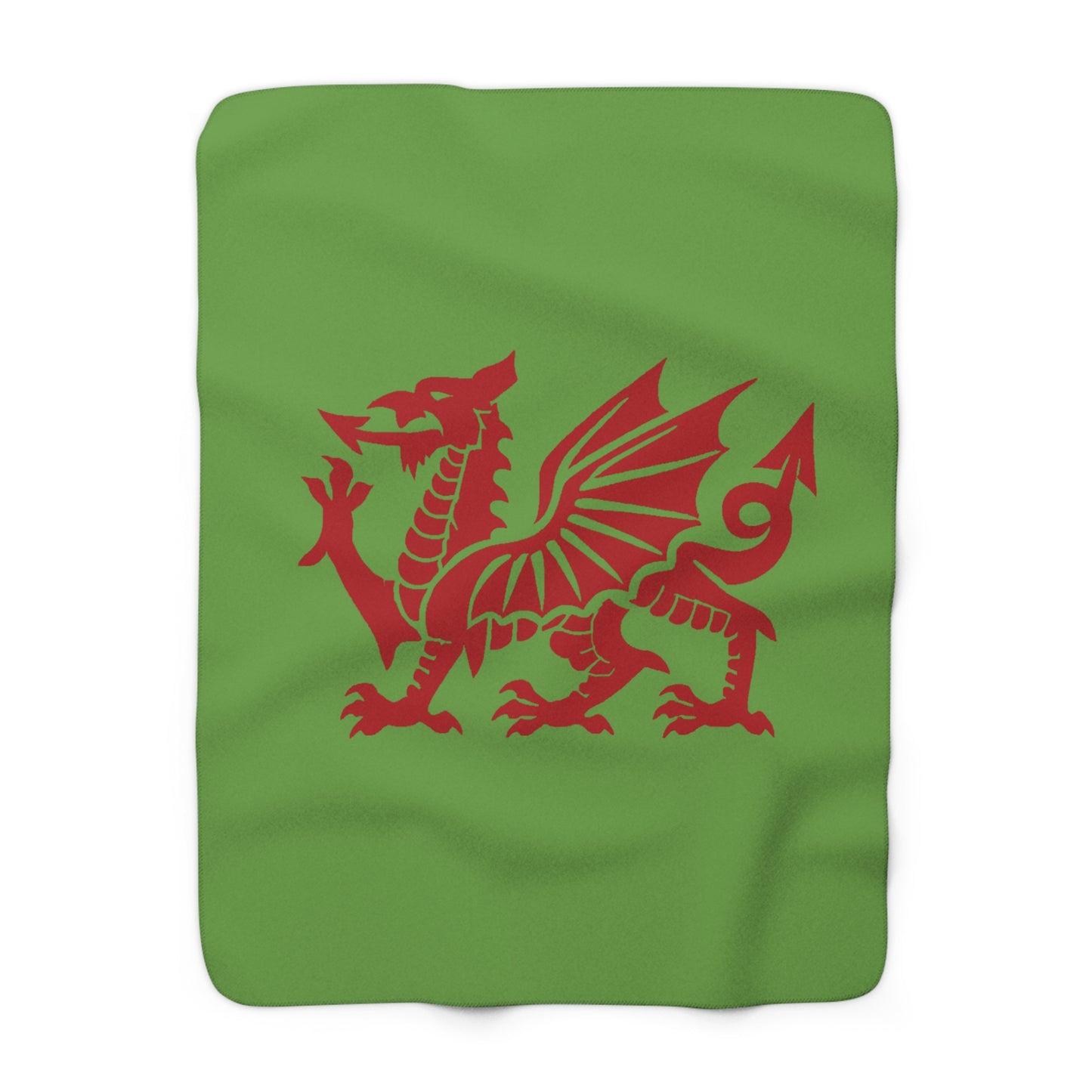 The Welsh Dragon Sherpa Fleece Blanket