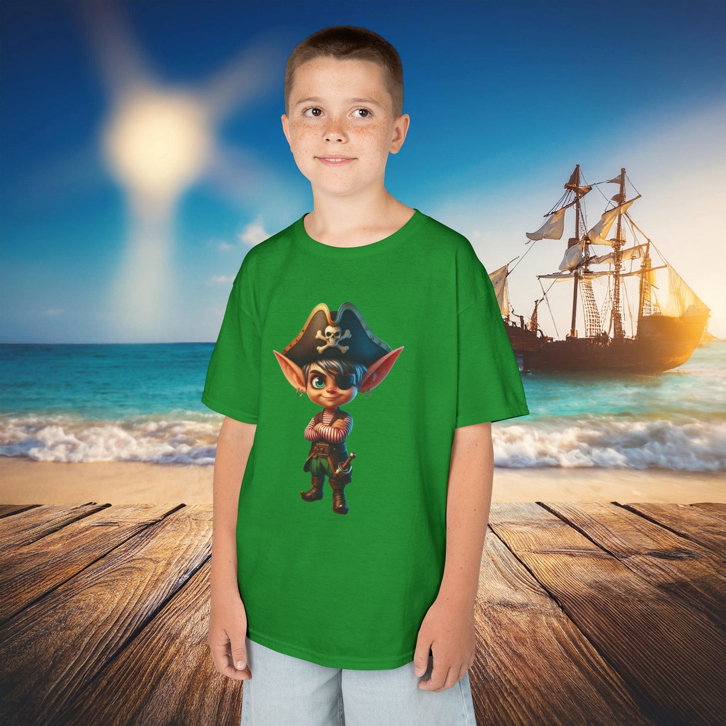 Elf Pirate Kids Tee