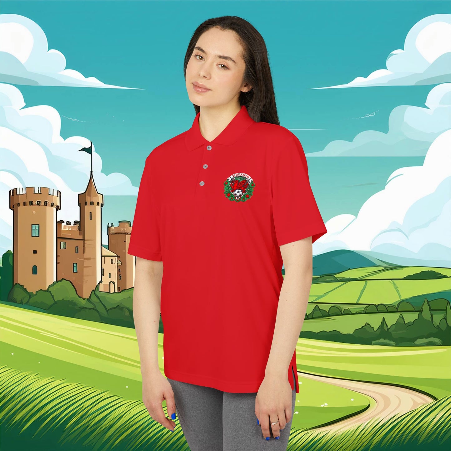 Wrexham Crest adidas Performance Polo