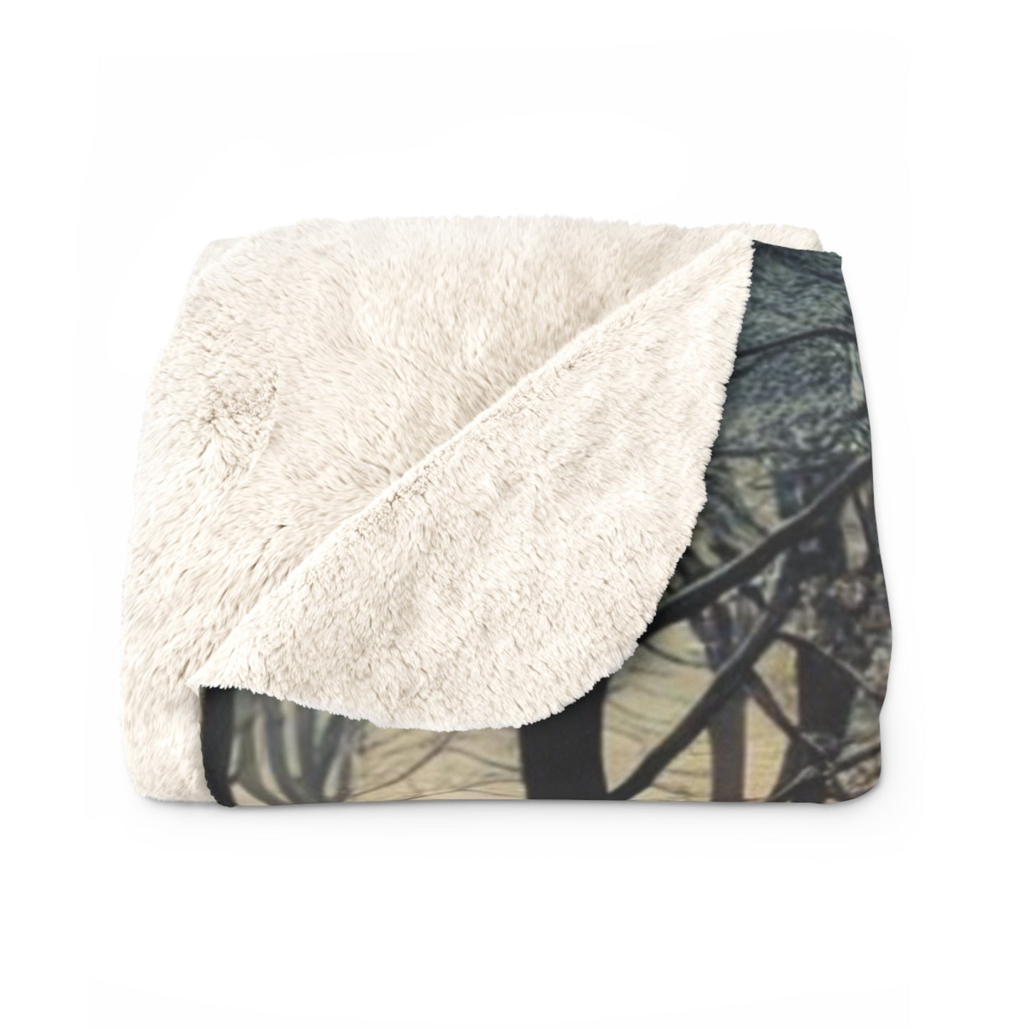 Winter Woods Sherpa Fleece Blanket