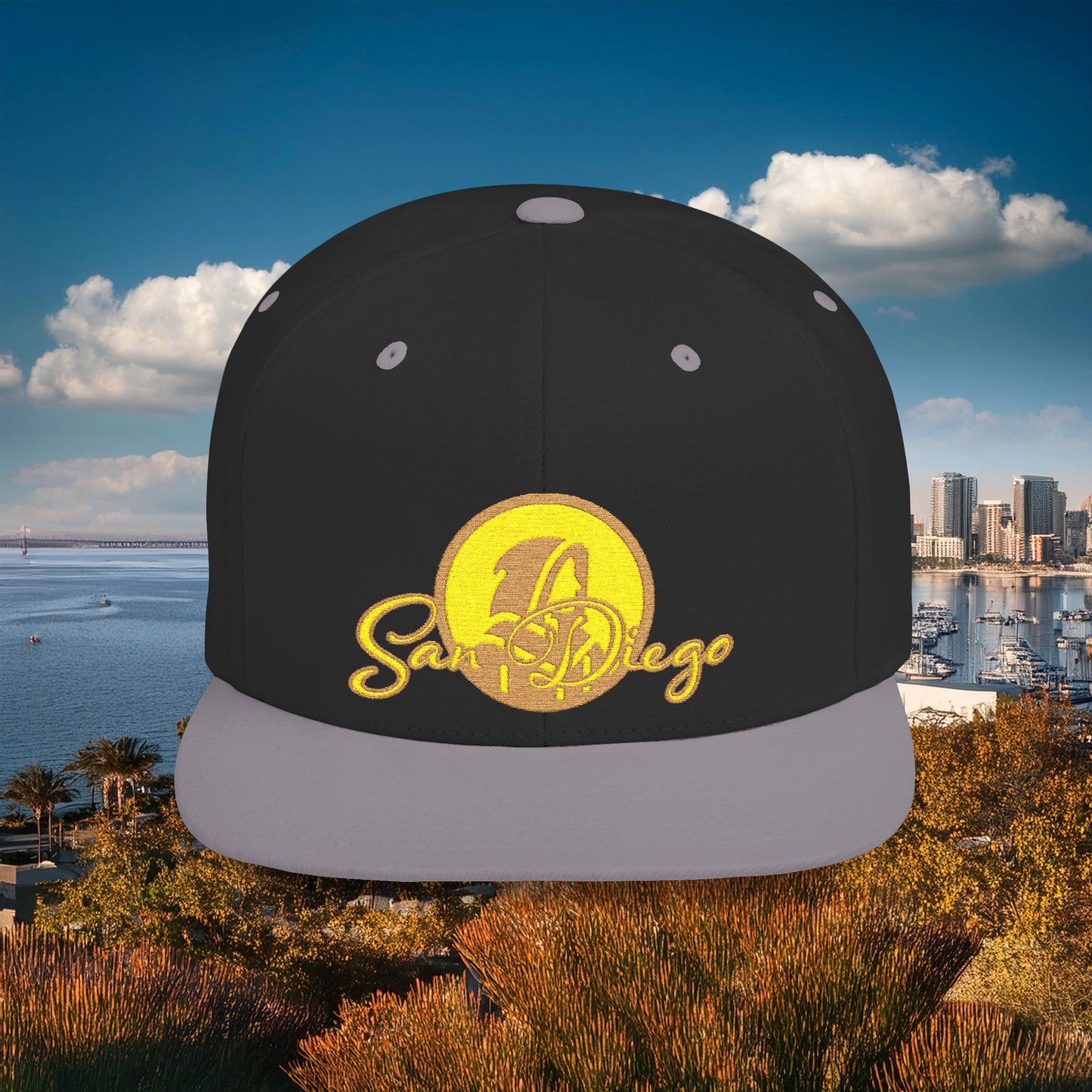 San Diego Baseball Logo Flat Bill Snapback