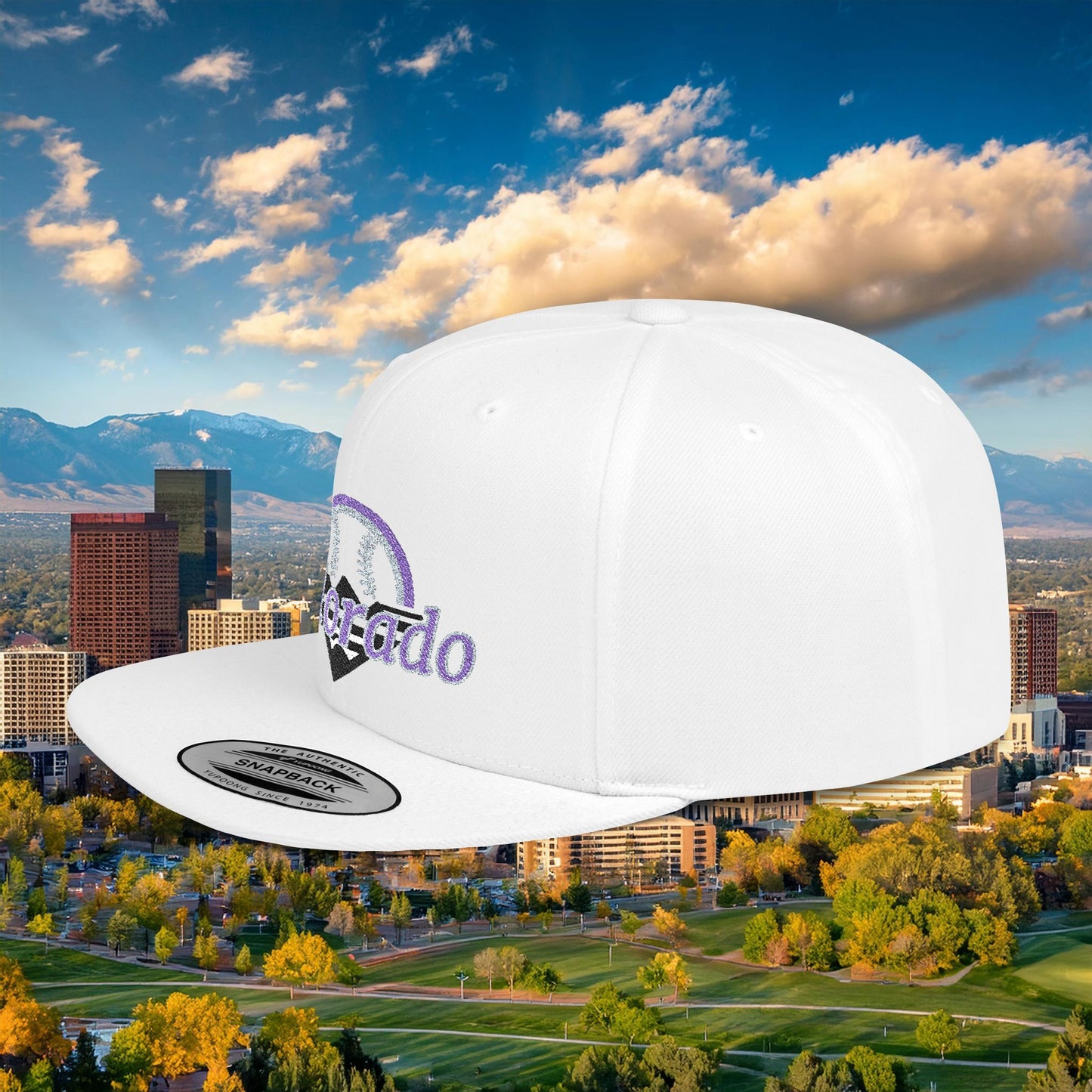 Colorado Mountain Baseball Flat Bill Snapback