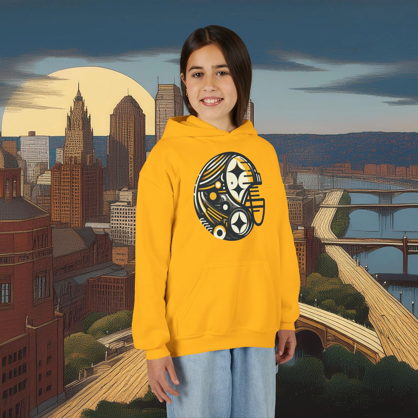 Pittsburgh Football Crest Youth Hoodie