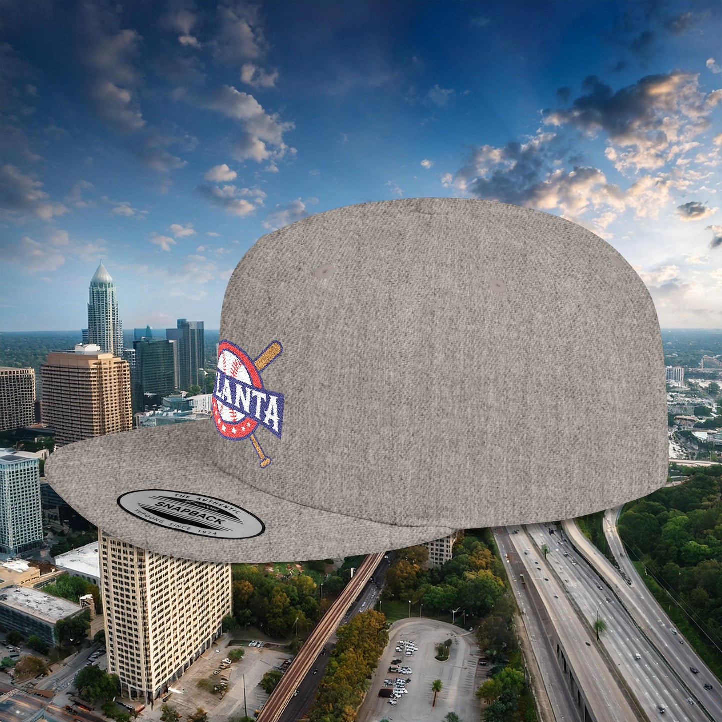 Atlanta Baseball Flat Bill Snapback