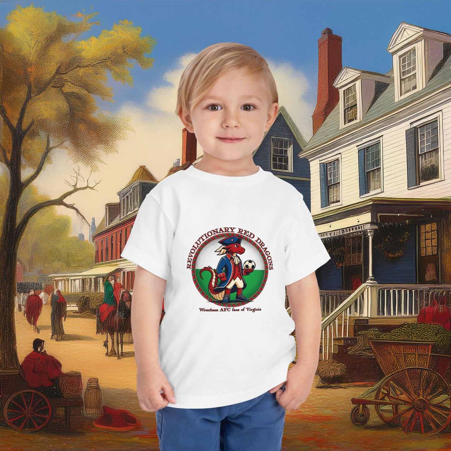 Little Revolutionary Red Dragons Toddler Tee