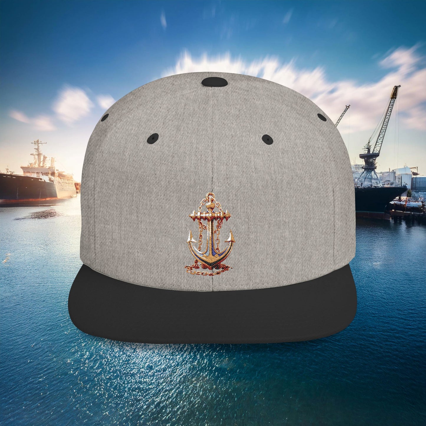 Anchor Flat Bill Snapback