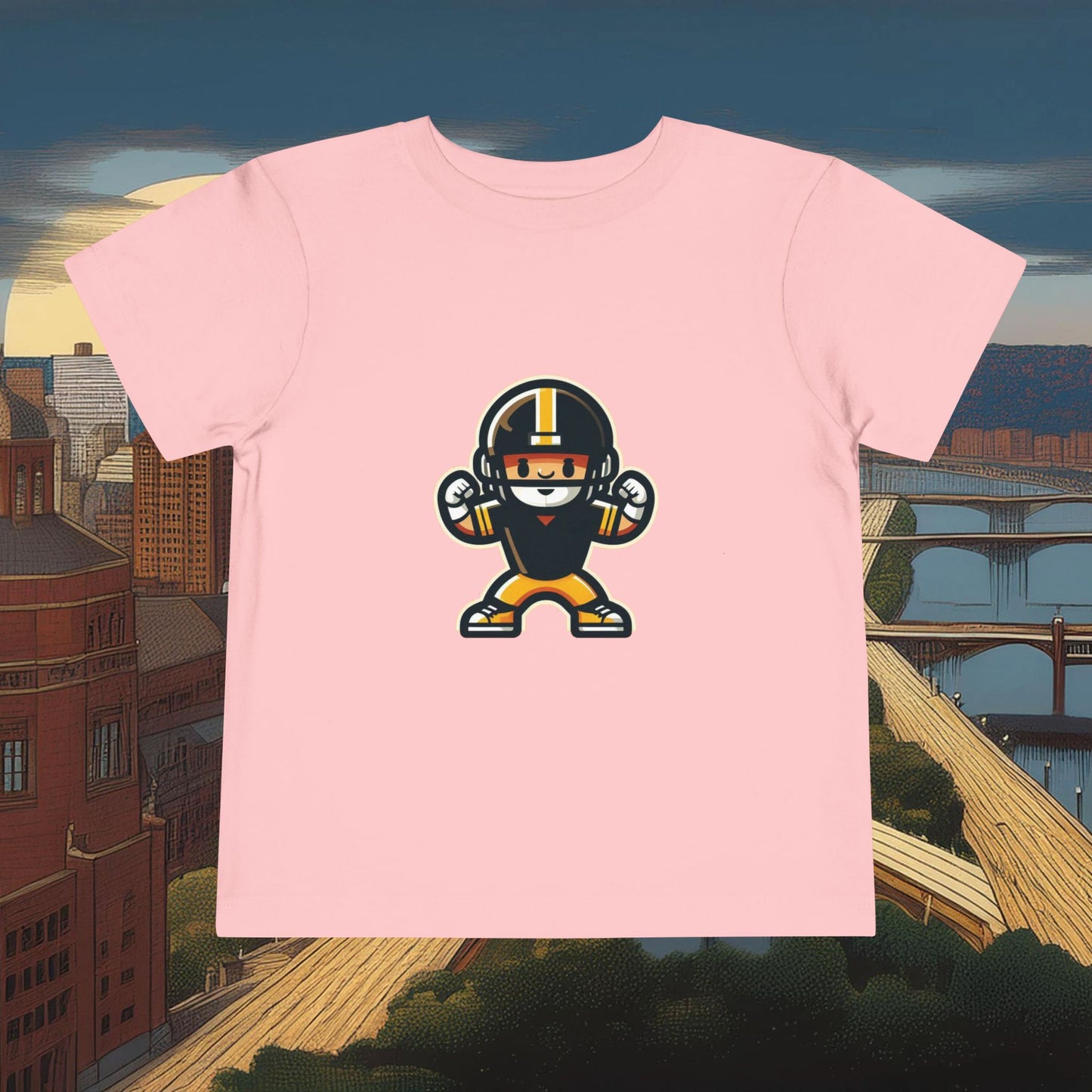 Mini Pittsburgh Football Player Toddler Tee