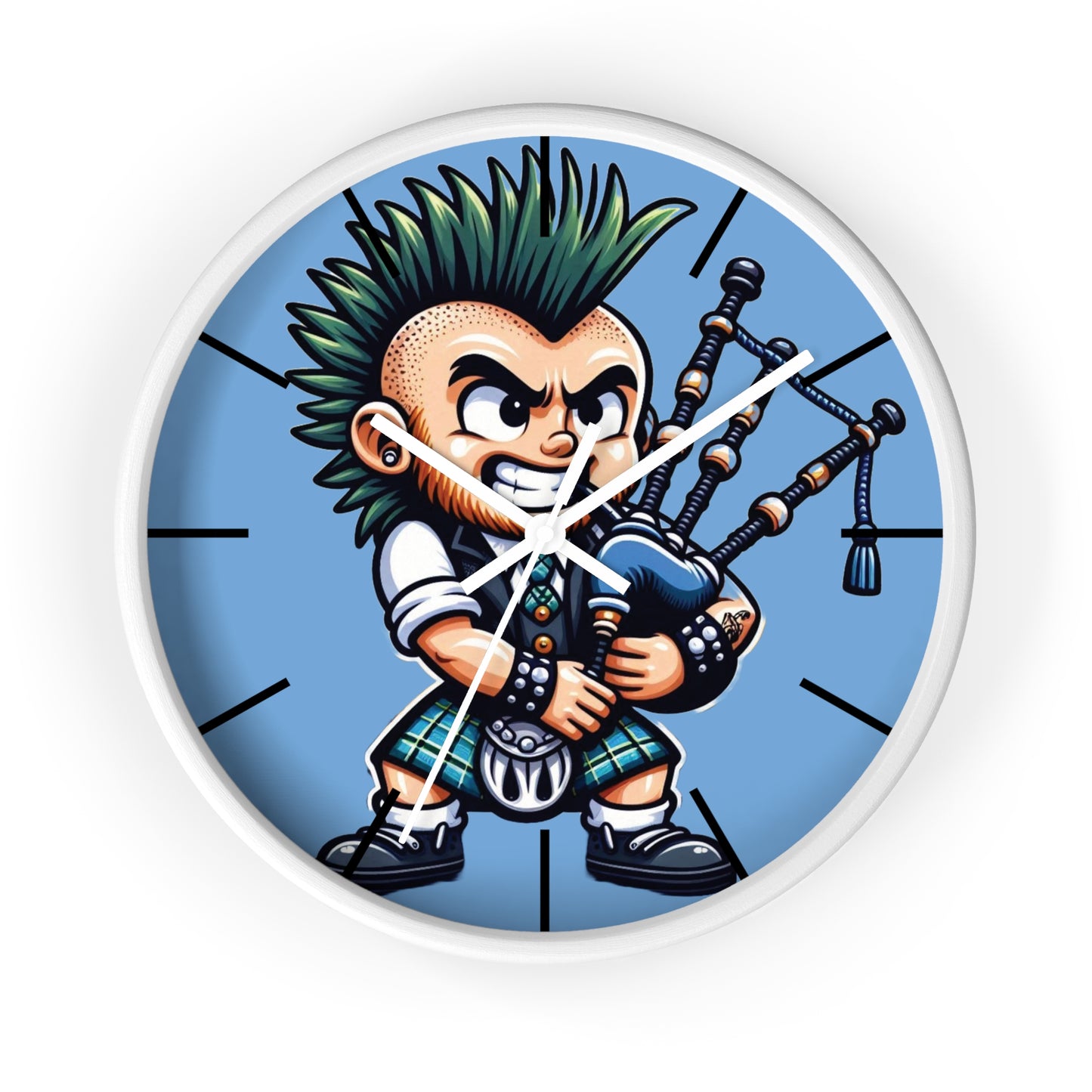 Scottish Punk Wall Clock