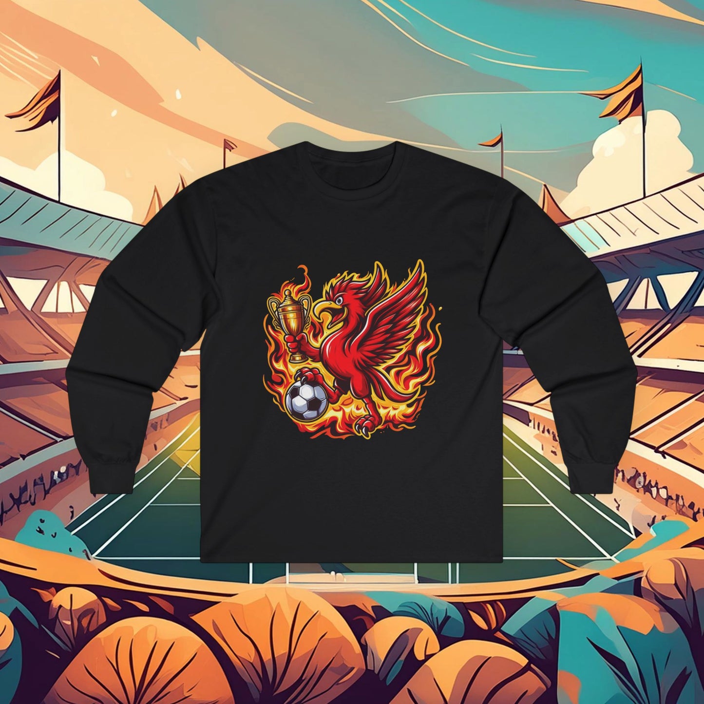 Liverpool Flames Long Sleeve Tee