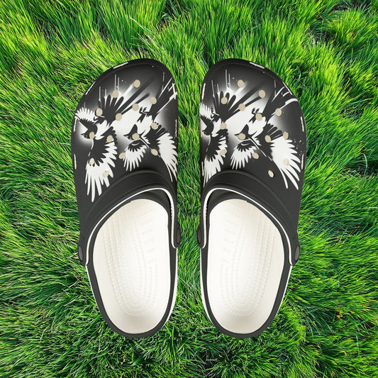 Newcastle Magpie Graffiti Foam Clogs