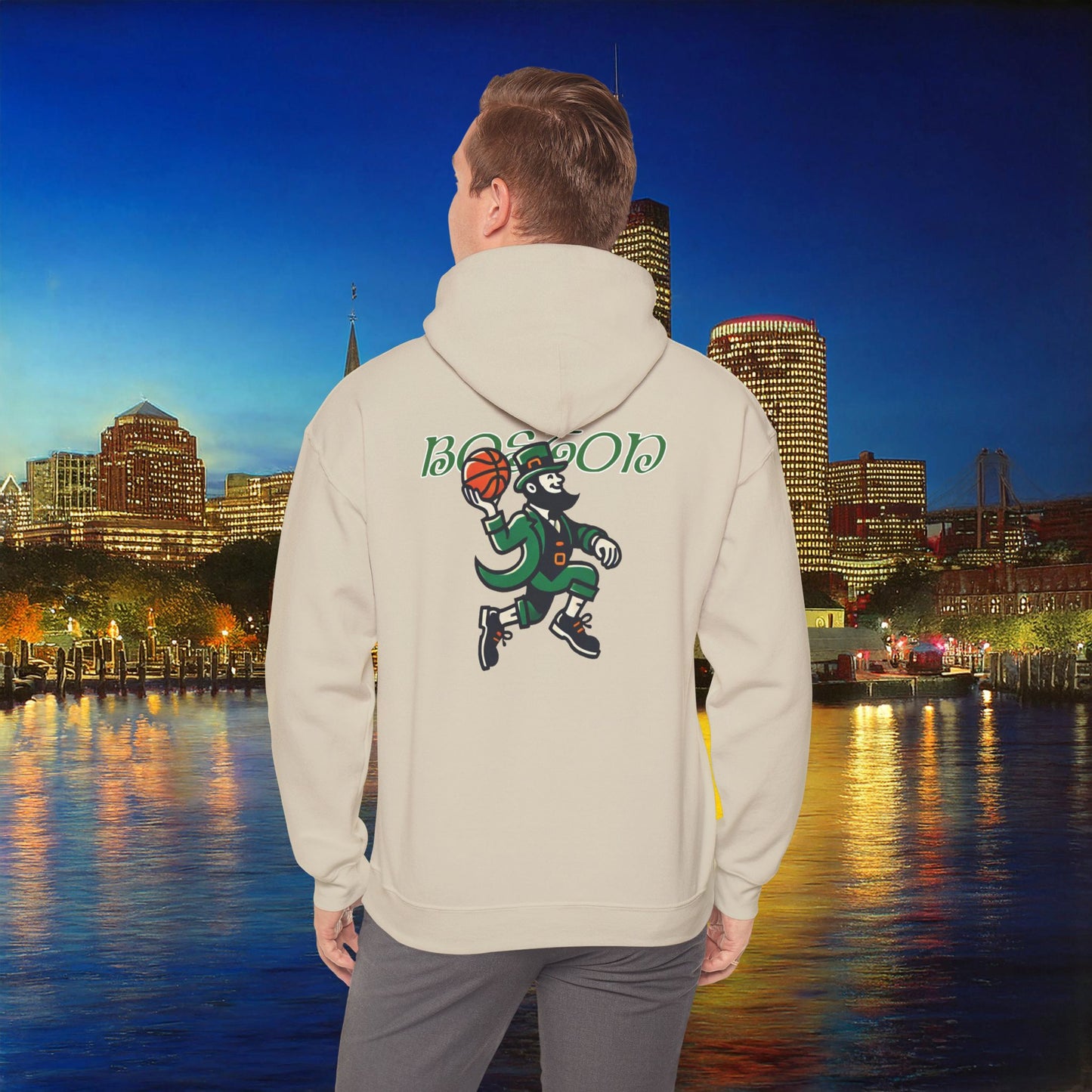Boston Basketball Logo Hoodie