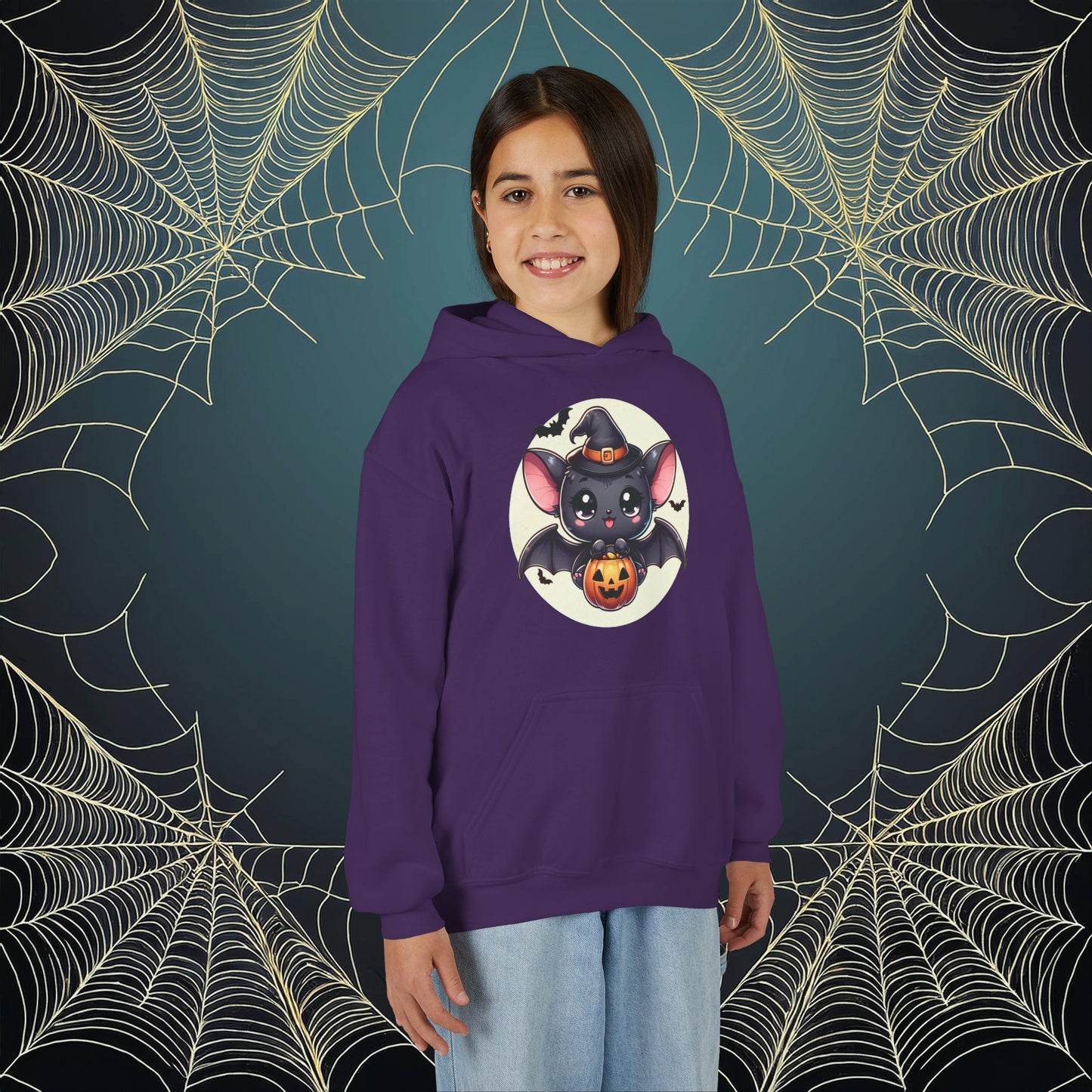 Trick or Treat Bat Youth Hoodie