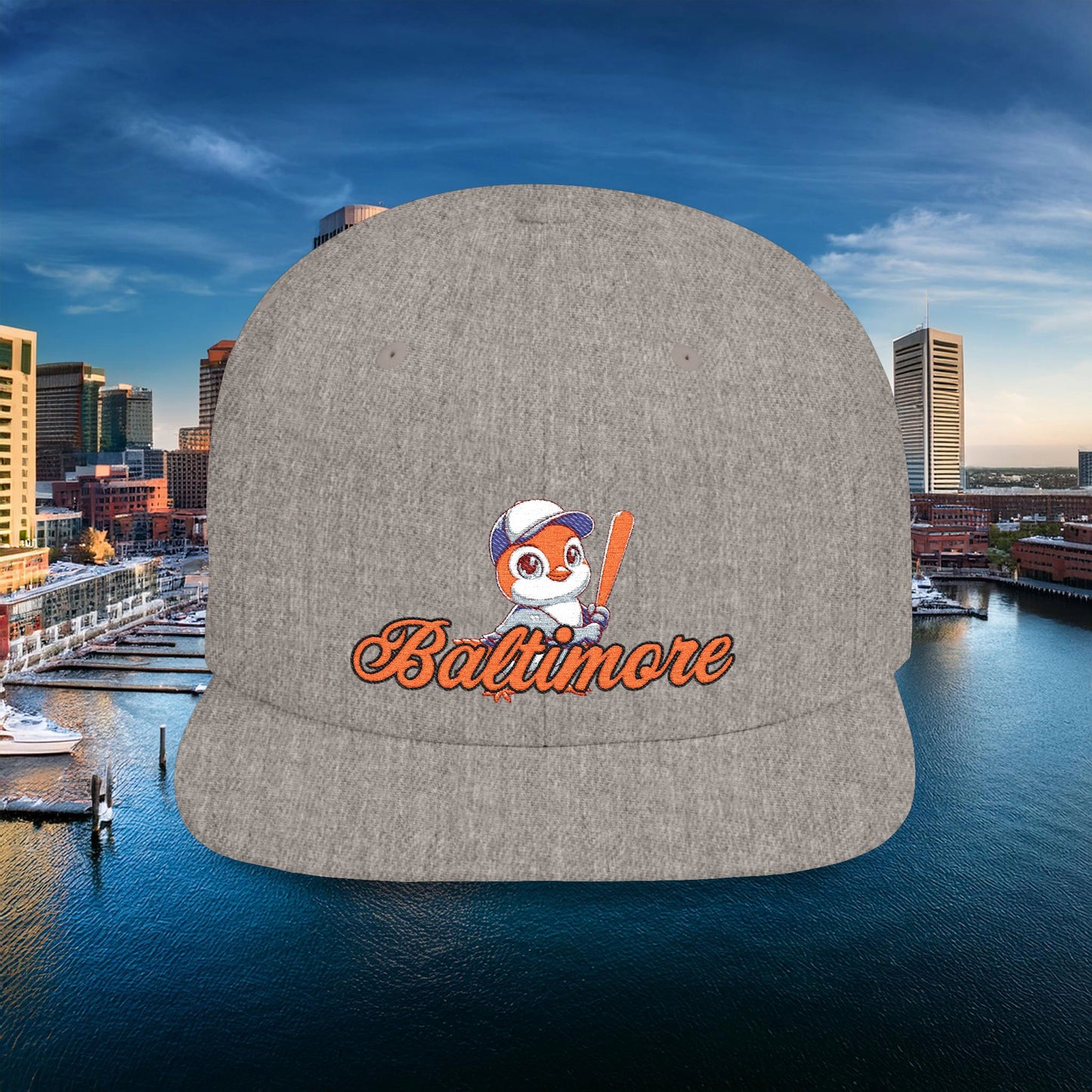 Baltimore Baseball Mini Oriole Flat Bill Snapback