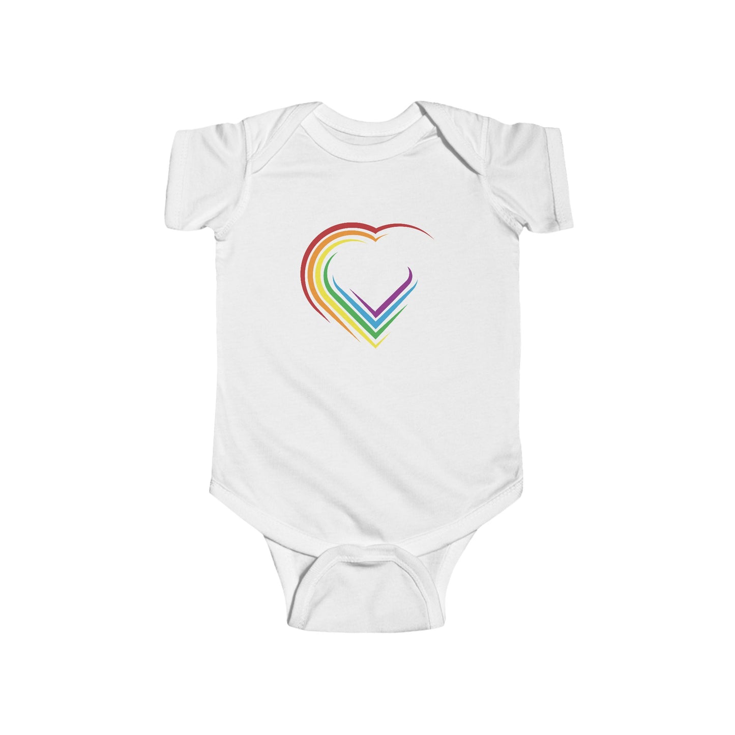 Rainbow Heart Infant Bodysuit