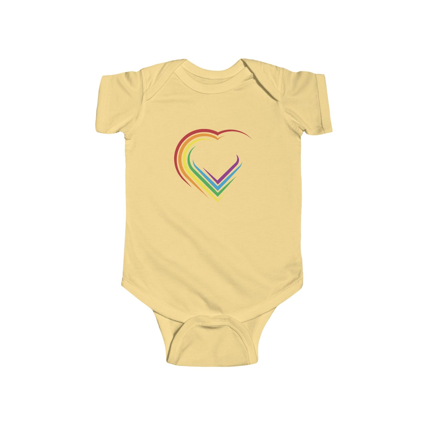 Rainbow Heart Infant Bodysuit