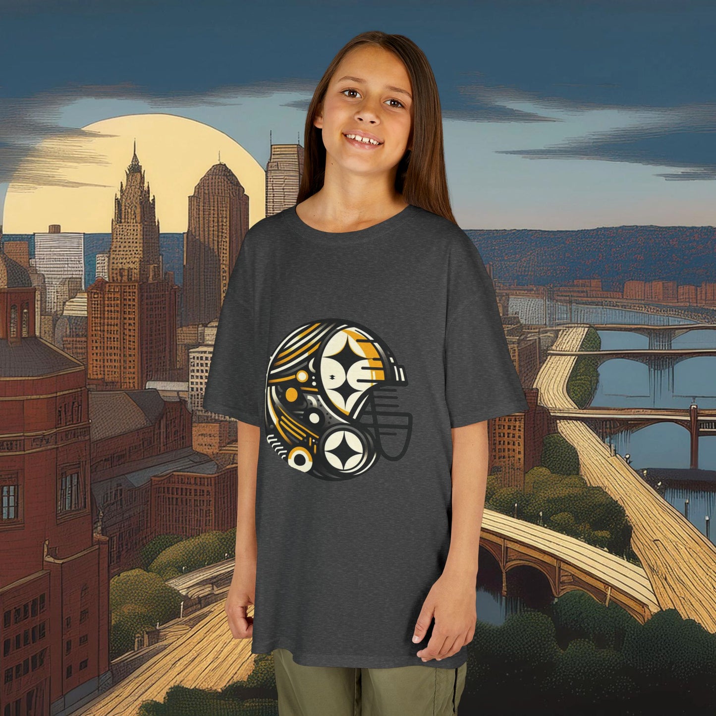 Pittsburgh Football Crest Kids Tee