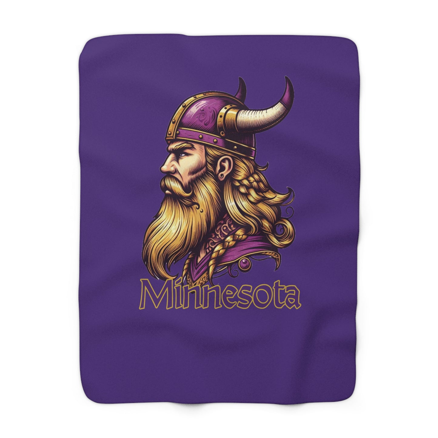 Minnesota Viking Sherpa Fleece Blanket