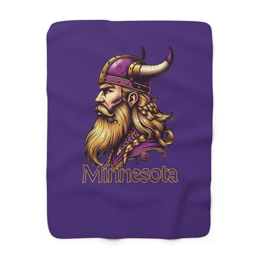 Minnesota Viking Sherpa Fleece Blanket