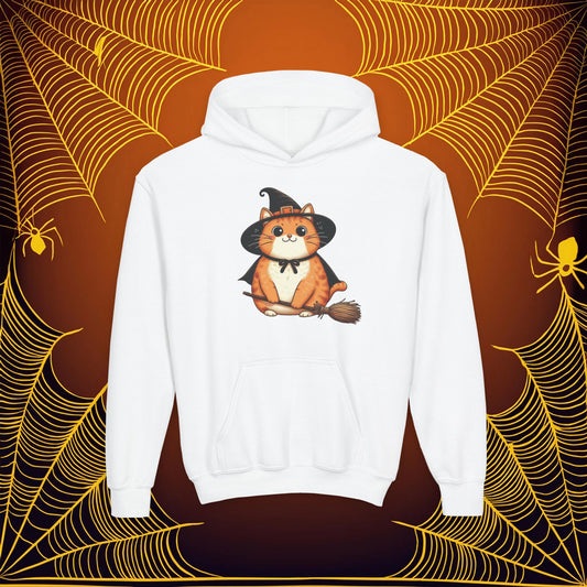 Trick or Treat Cat Youth Hoodie