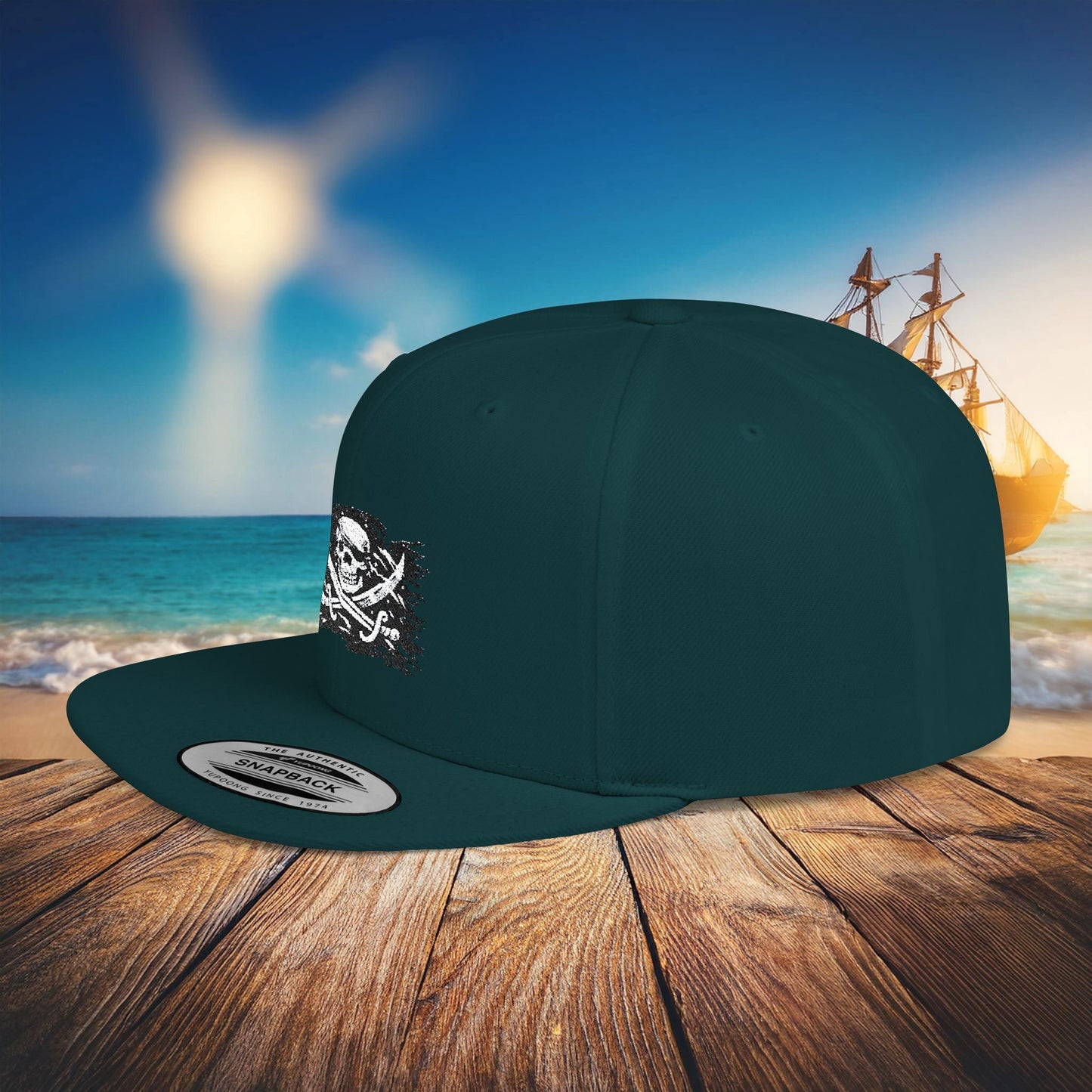Jolly Roger Flat Bill Snapback
