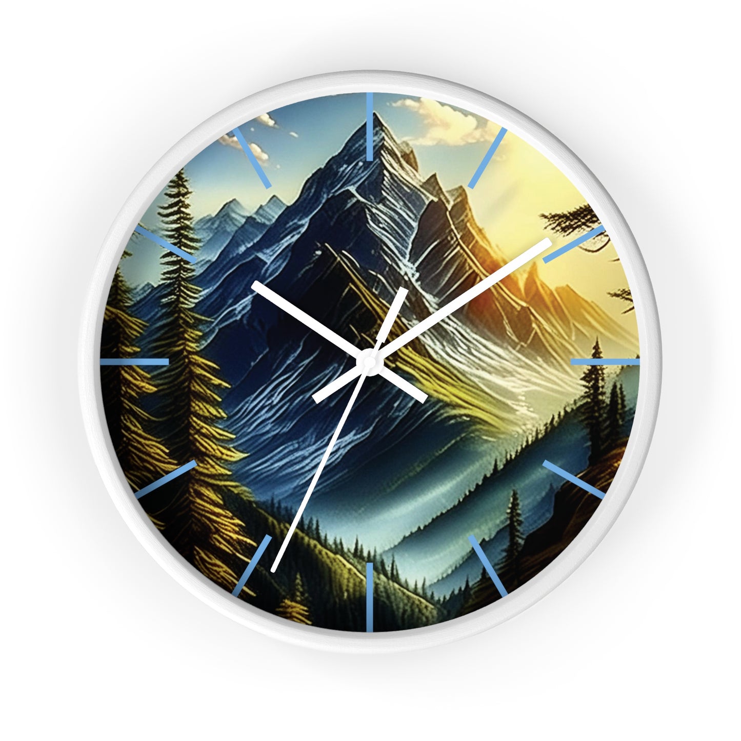 Mystic Mountains Wall Clock