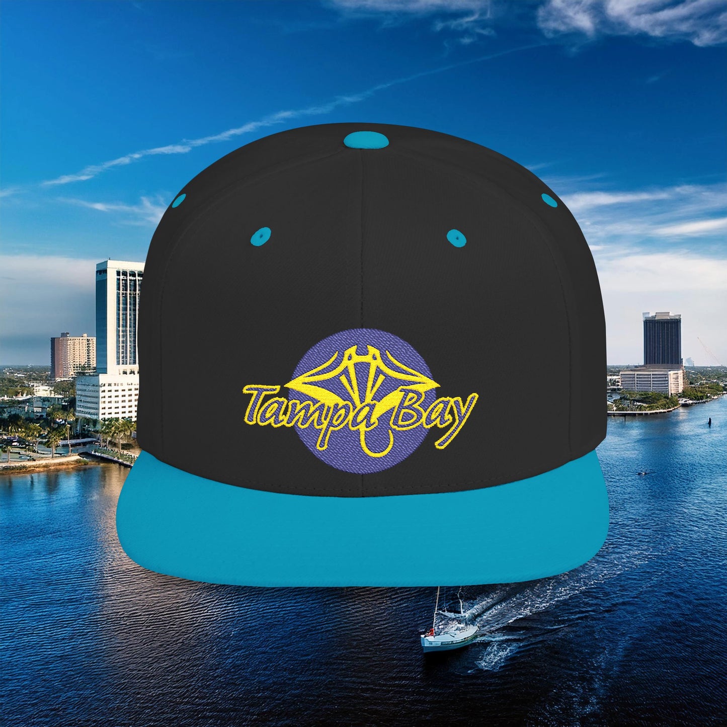 Tampa Bay Baseball Flat Bill Snapback