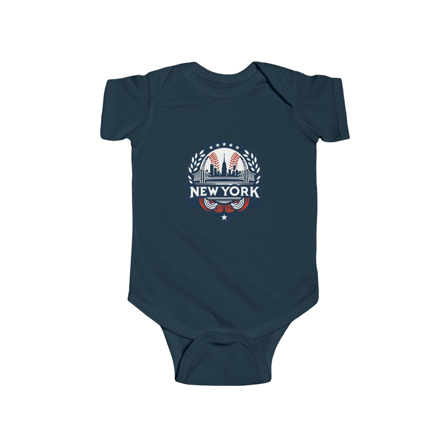 New York Bronx Baseball Infant Bodysuit