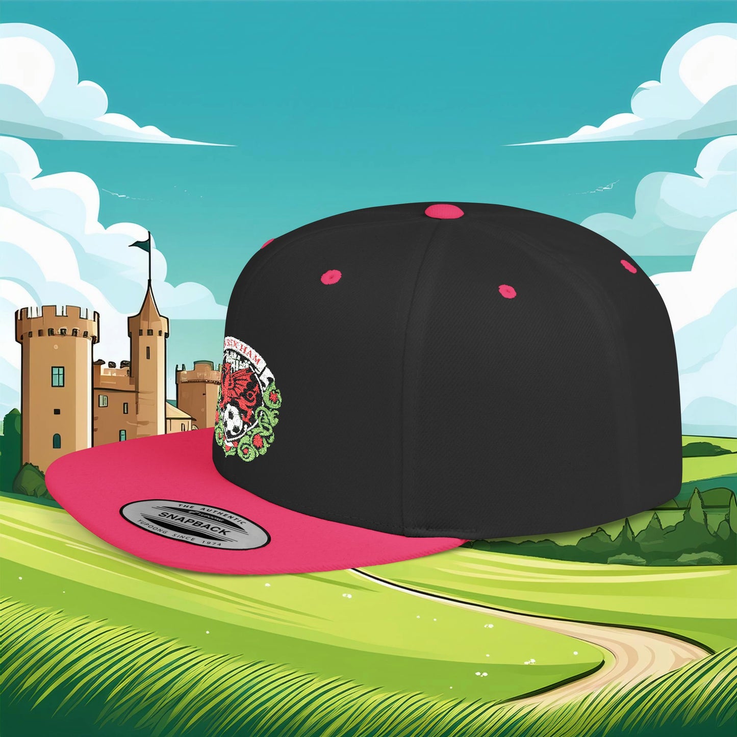 Wrexham Crest Flat Bill Snapback