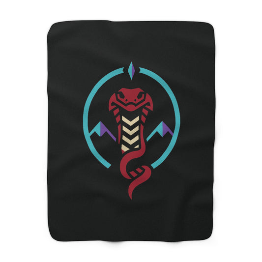 Arizona Baseball Logo Sherpa Fleece Blanket