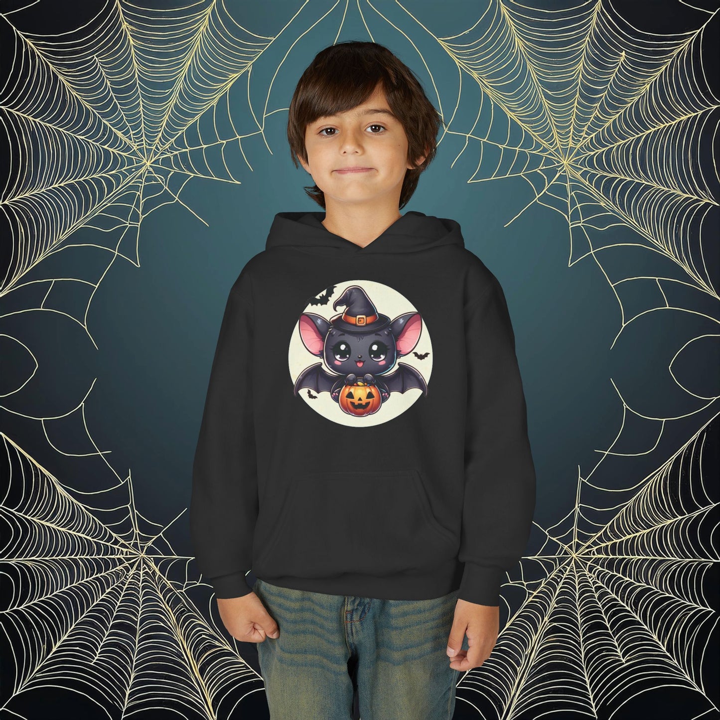 Trick or Treat Bat Youth Hoodie