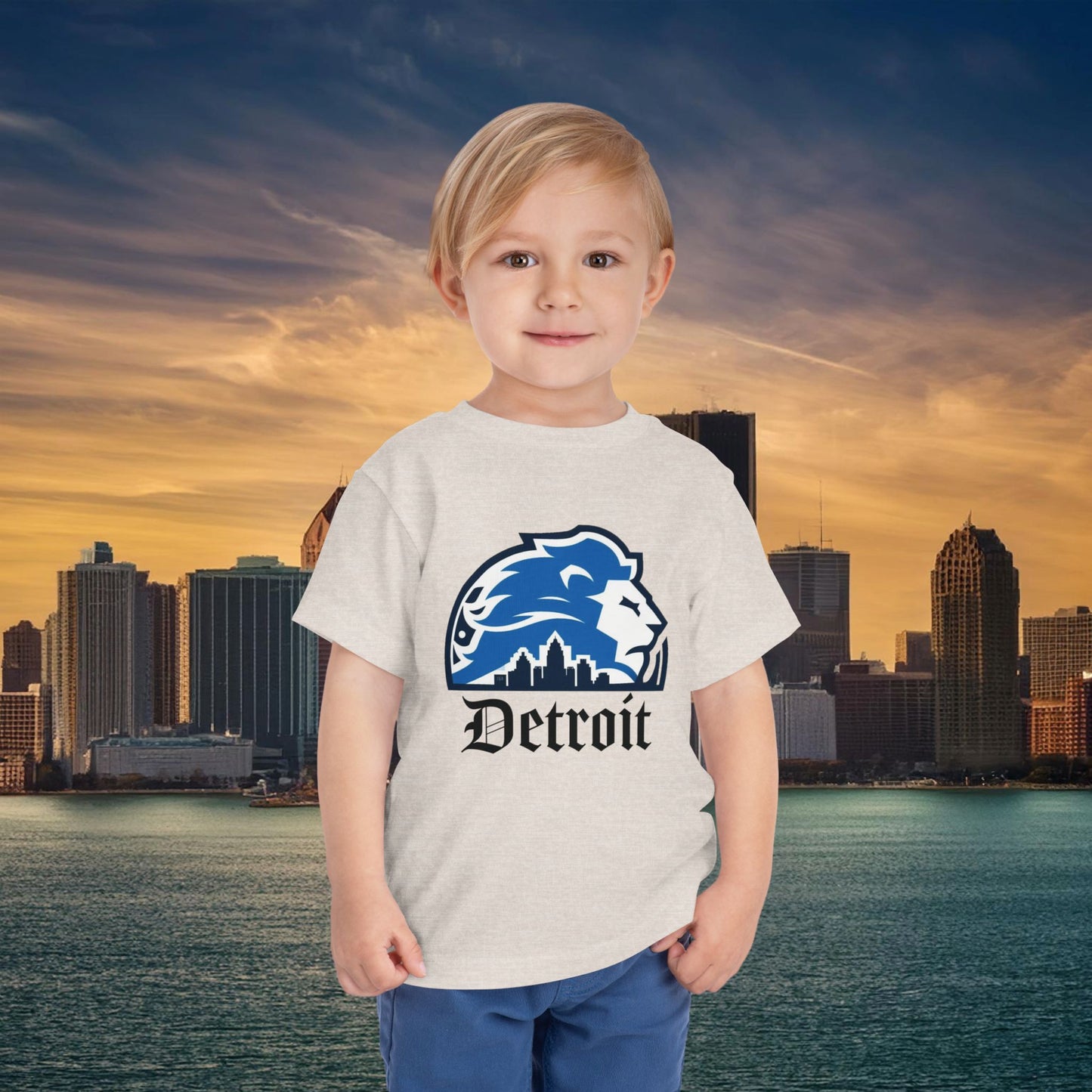 Detroit Football Skyline Toddler Tee