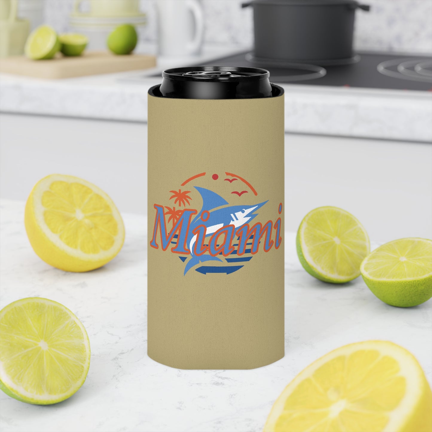 Miami Leaping Marlin Can Cooler