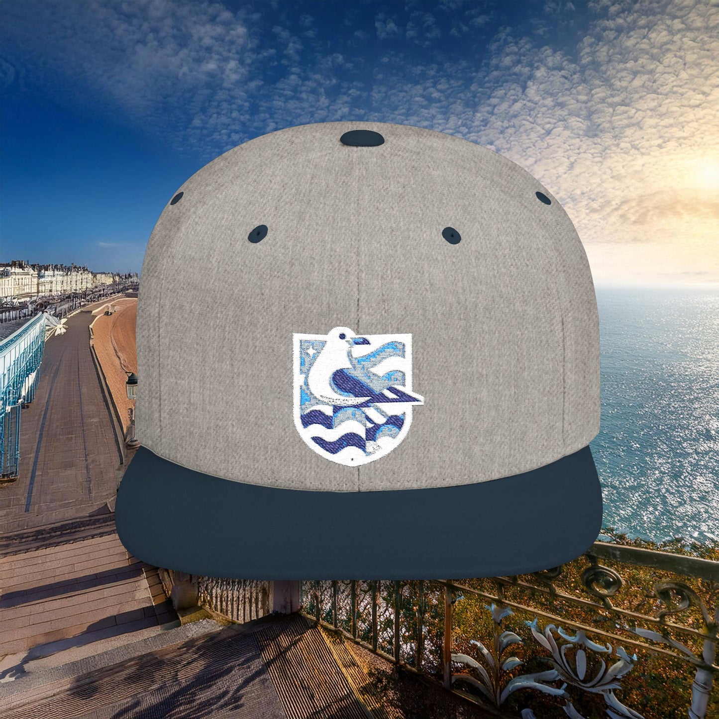 Brighton & Hove Albion Gull Crest Flat Bill Snapback