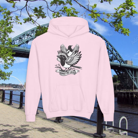 Newcastle United Howay The Lasses B&W (Twin Mags) Youth Hoodie