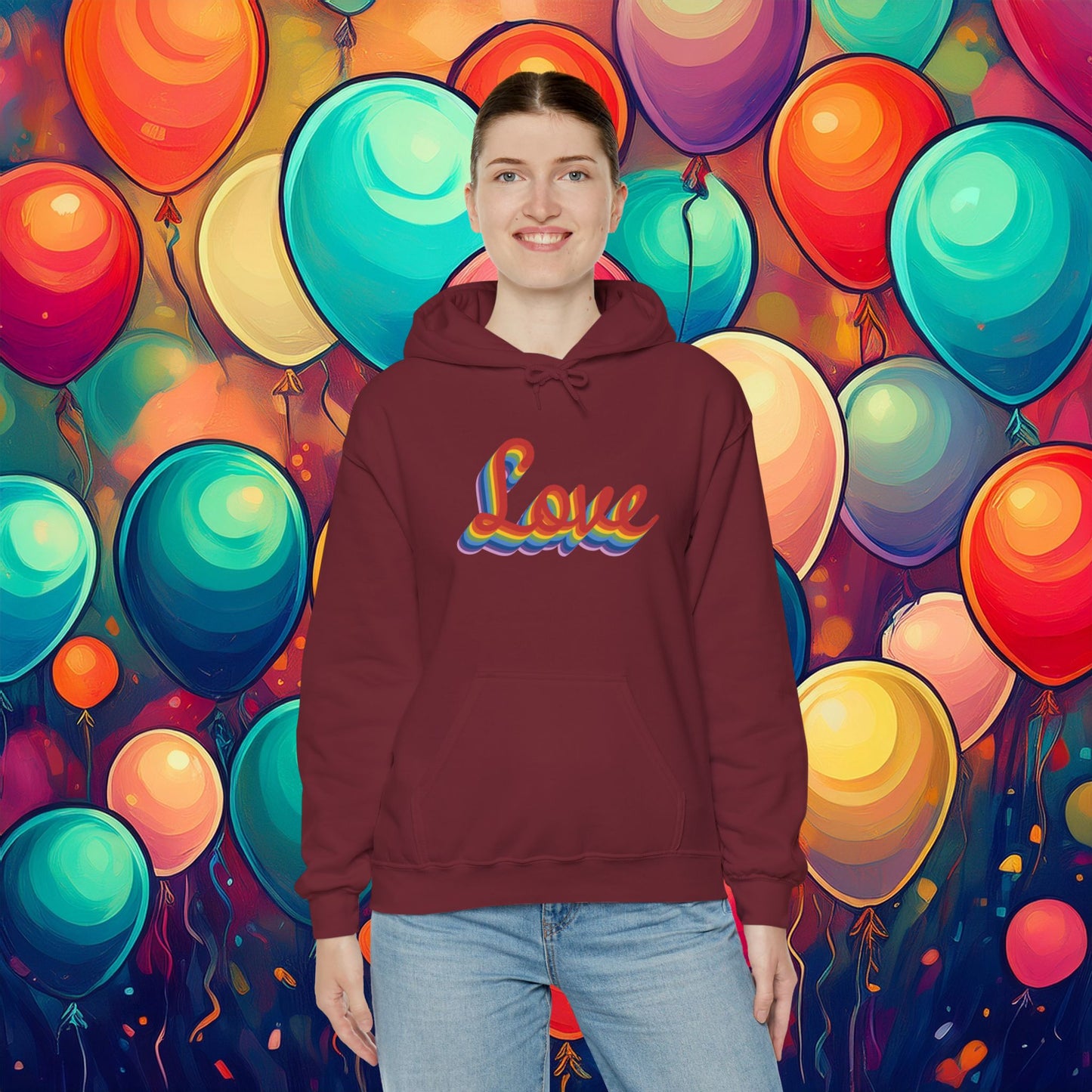 Rainbow Love Unisex Hoodie