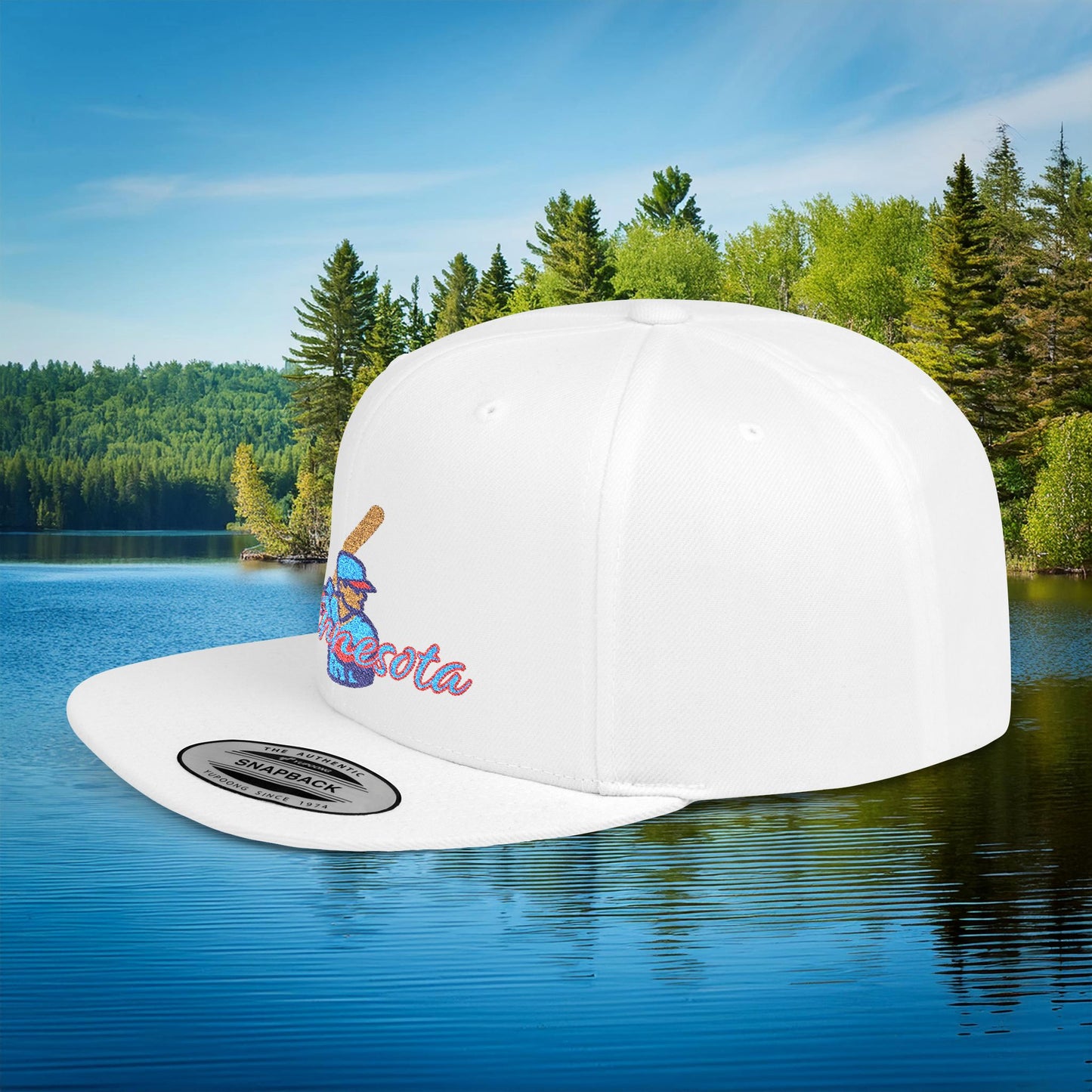 Minnesota Baseball Logo Flat Bill Snapback