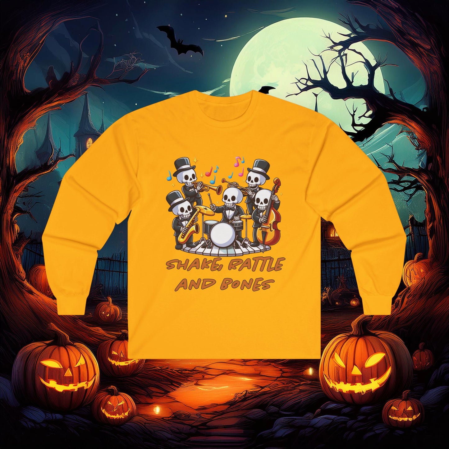 Shake, Rattle and Bones Long Sleeve Tee