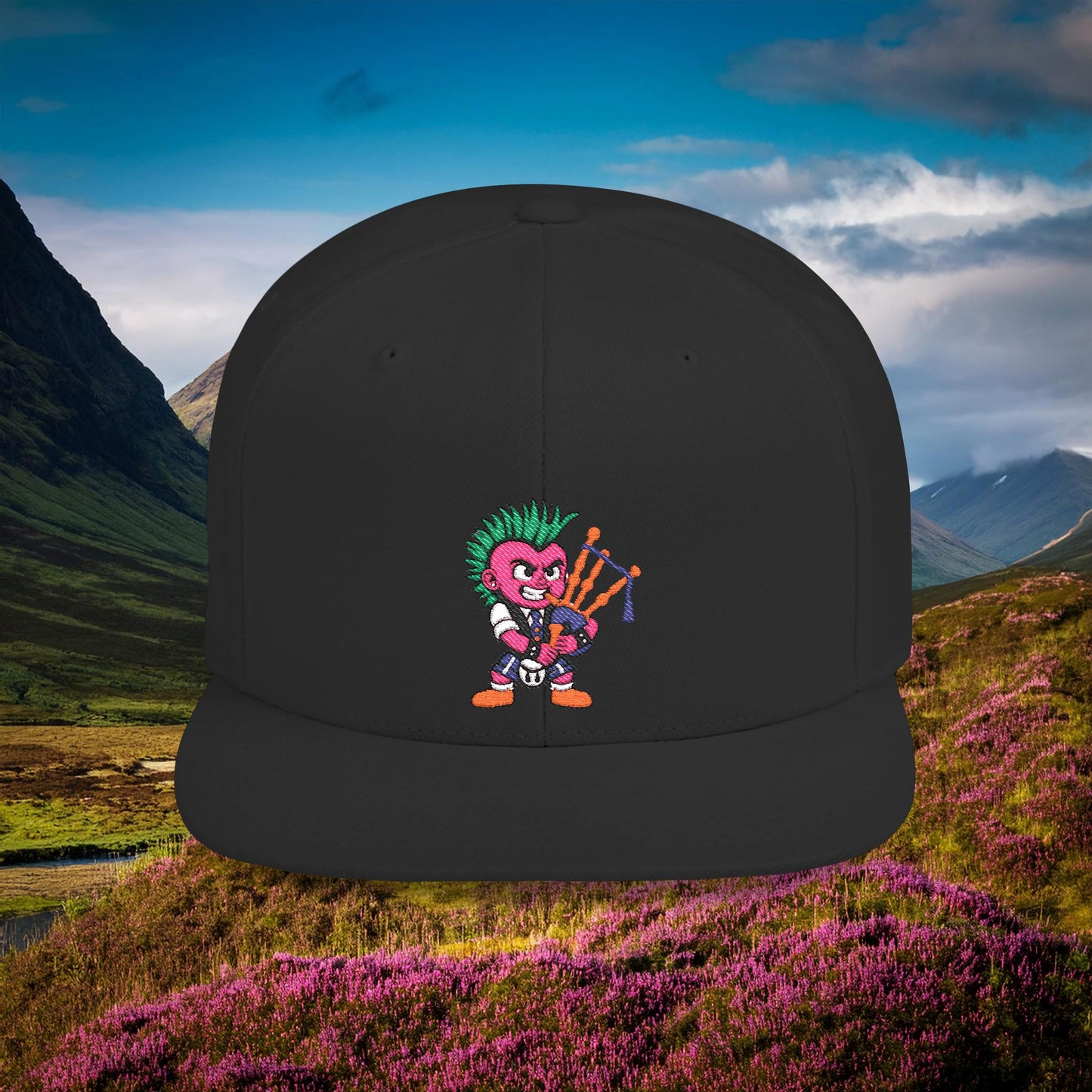 Scottish Punk Flat Bill Snapback