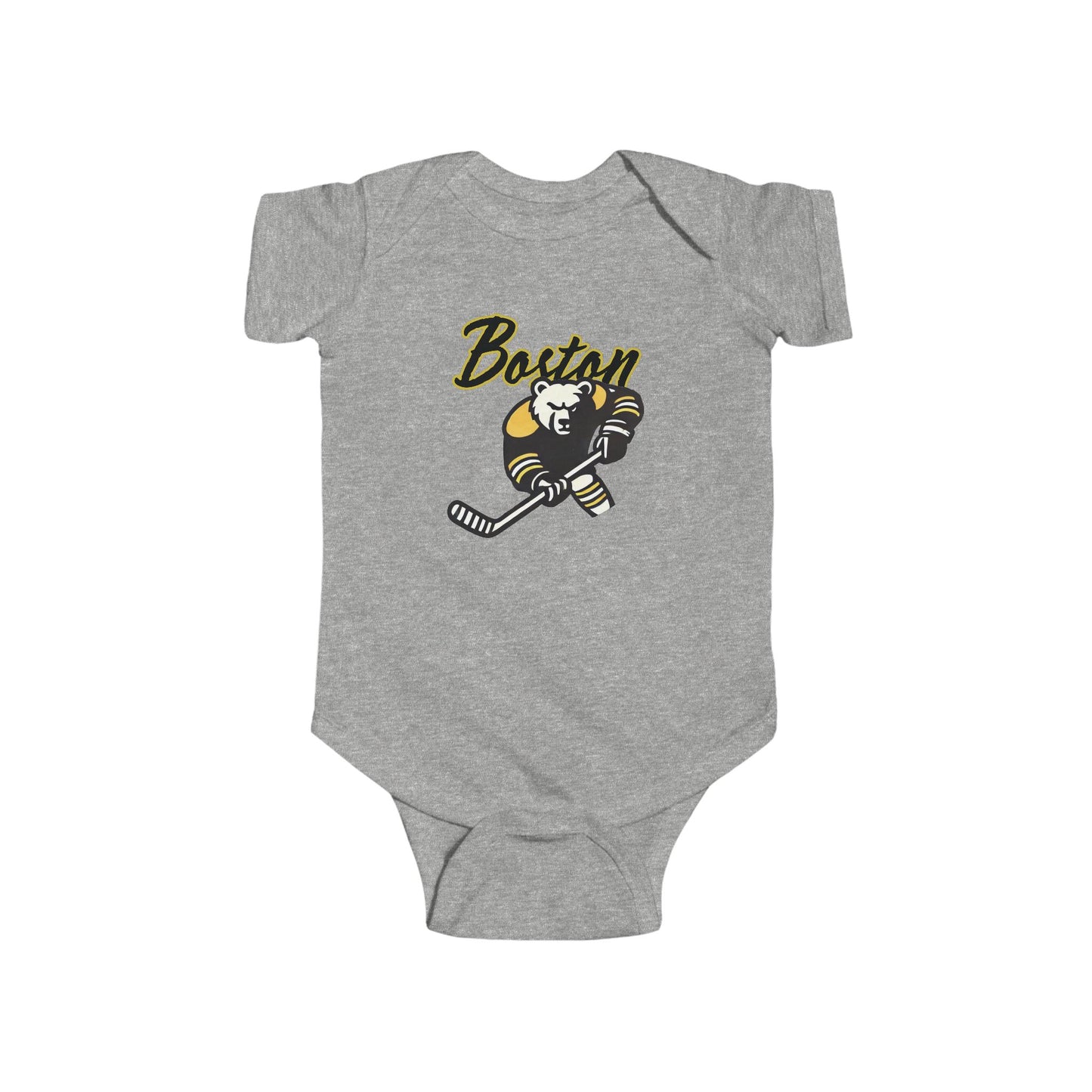 Boston Hockey Bear Infant Bodysuit