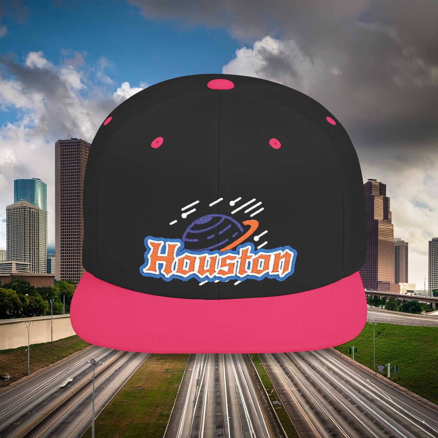 Houston Planetary Flat Bill Snapback