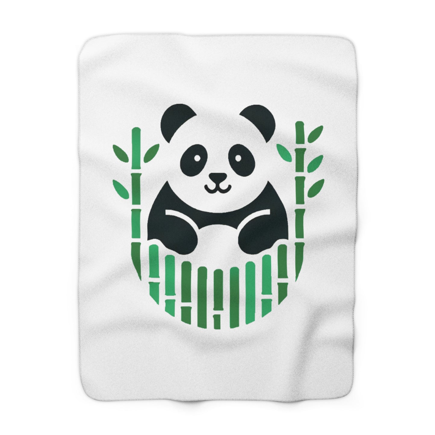 Panda Bamboo Sherpa Fleece Blanket