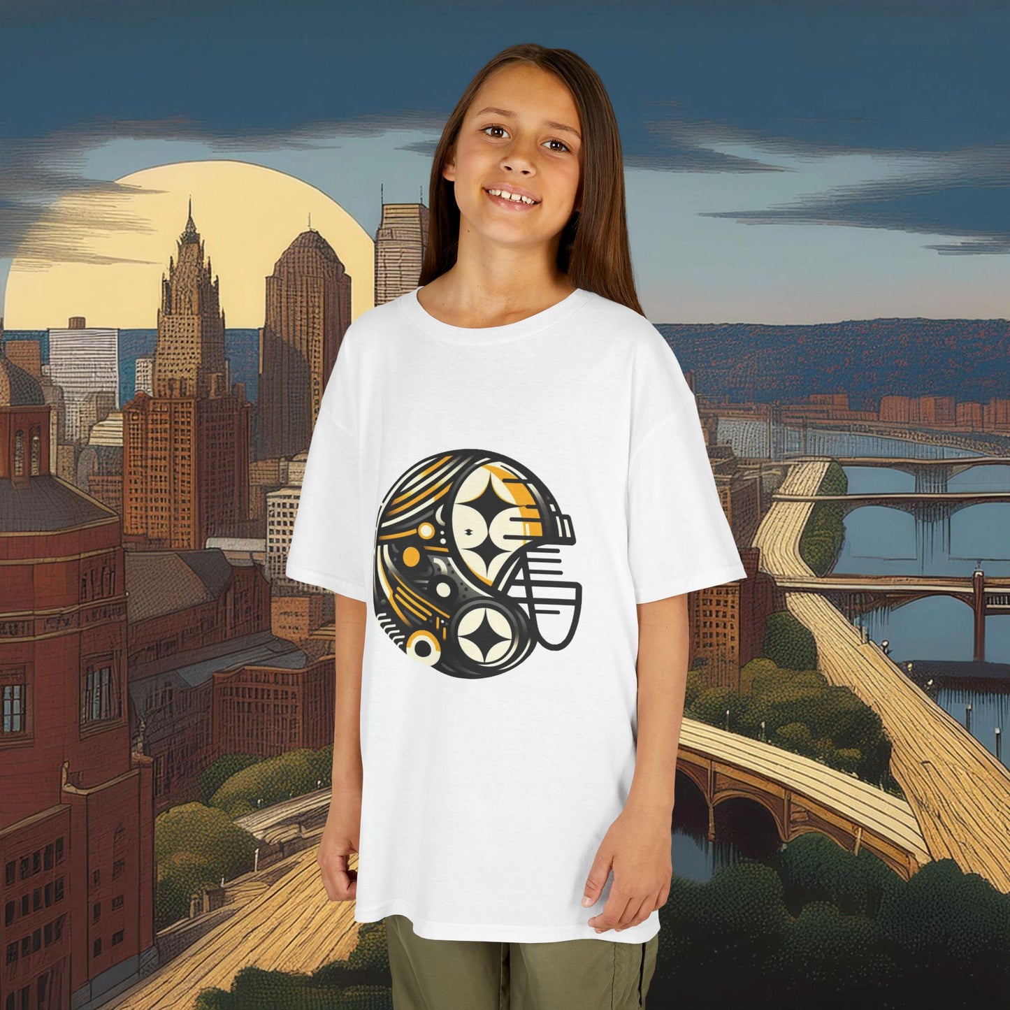 Pittsburgh Football Crest Kids Tee