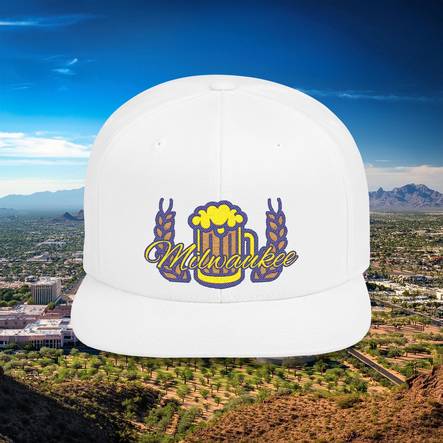 Milwaukee Pint Flat Bill Snapback