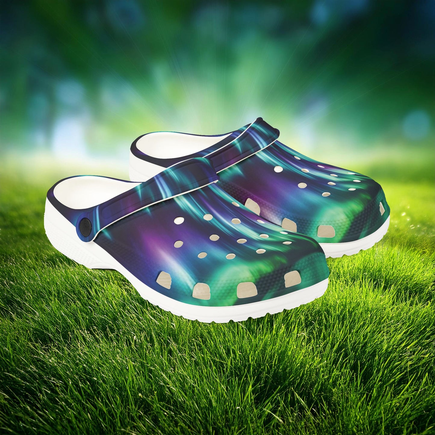 Northern Lights Foam Clogs
