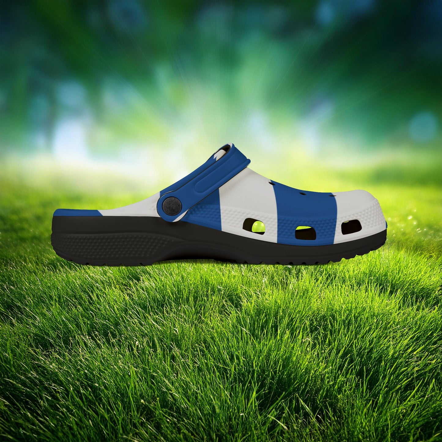 The Greek Flag Foam Clogs