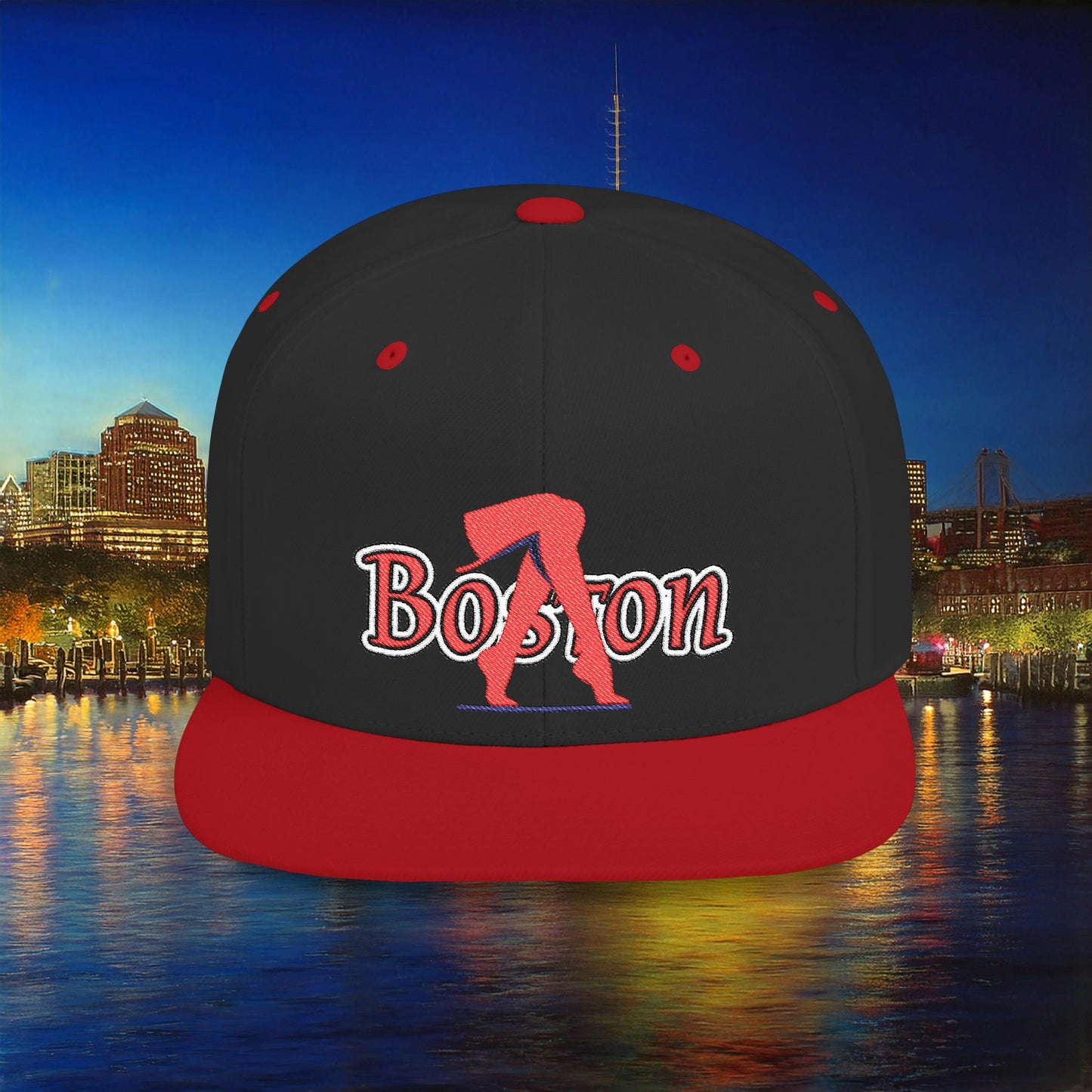 Boston Baseball Leggings Flat Bill Snapback
