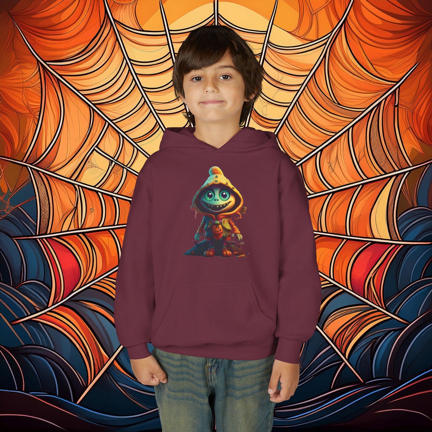 Trick or Treat Monster Youth Hoodie