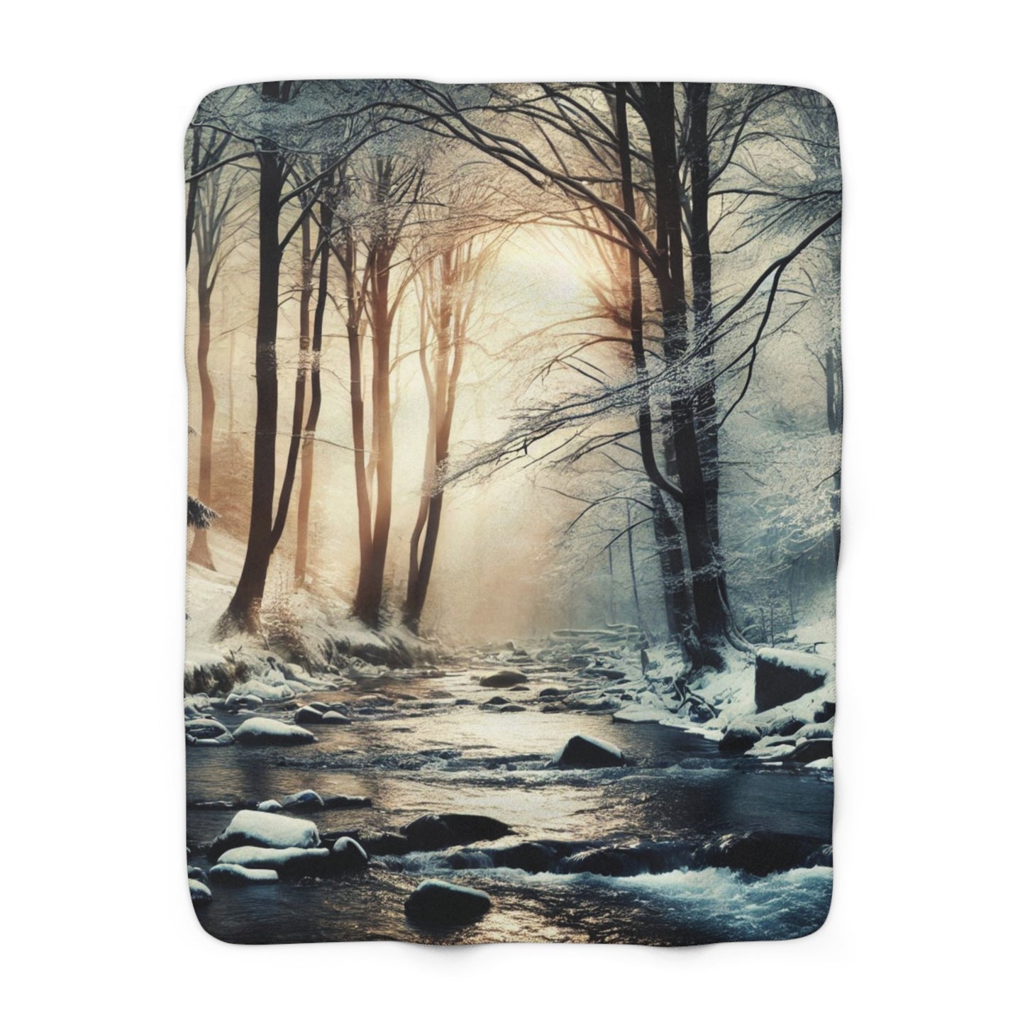 Winter Woods Sherpa Fleece Blanket