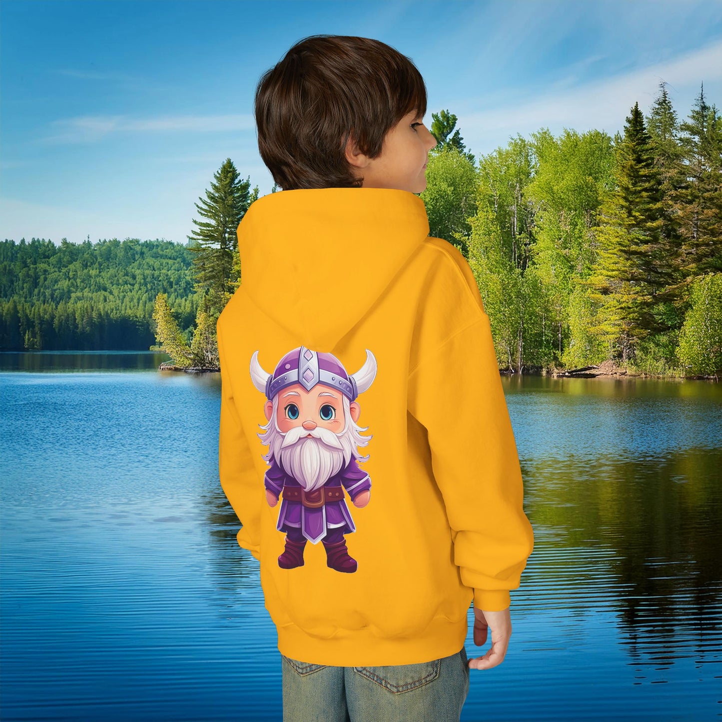 Purple Viking Youth Hoodie