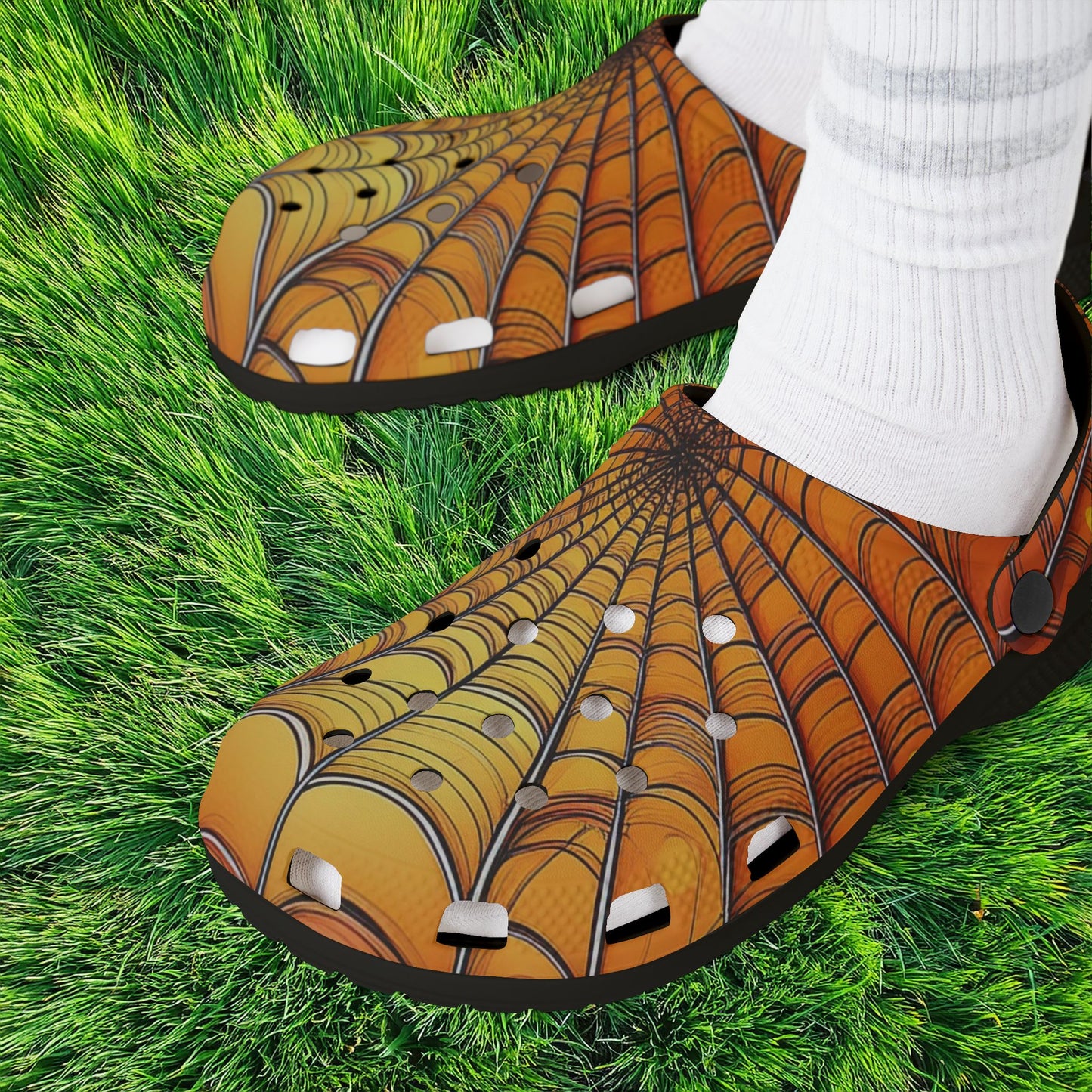 Spider Web Foam Clogs